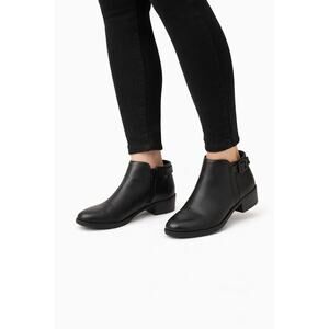 Croft and Barrow Black Ankle Boots Womens Size 5 Side Zip Comfort Shoes